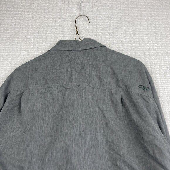 Outdoor Research Shirt Mens XL Gray Light Button Up Long Sleeve Hiking Outdoor - Picture 15 of 16